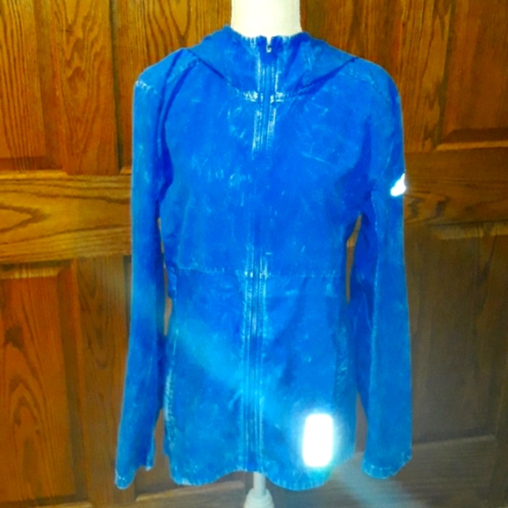 Adidas own the run blue jacket